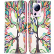Откидной чехол для Xiaomi 13 Lite, Wallet, tree of life, белый