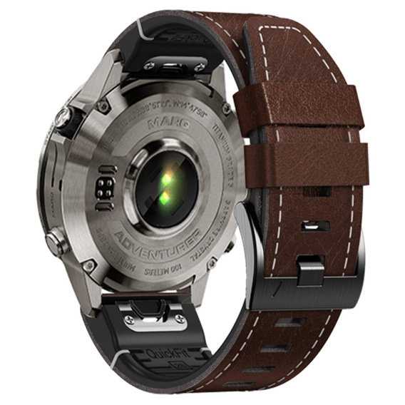 Кожаный ремешок Quickfit для часов Garmin Fenix 5X/6X/6X PRO/7X