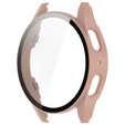 Чохол з інтегрованим склом для Samsung Galaxy Watch6 44 мм, рожевий rose gold