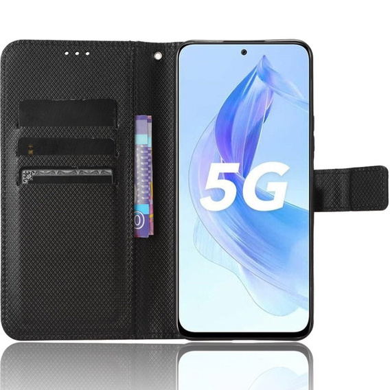 Откидной чехол для Honor 90 Lite 5G, Wallet Smart Magnet, чёрный