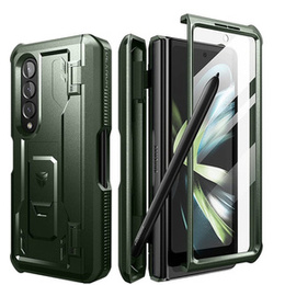 Броньований чохол для Samsung Galaxy Z Fold 4 5G, Dexnor Full Body S-Pen Slot, зелений