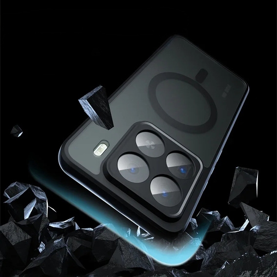 Чохол для Xiaomi 15, для MagSafe, ERBORD Matt Case, чорний + захисне скло