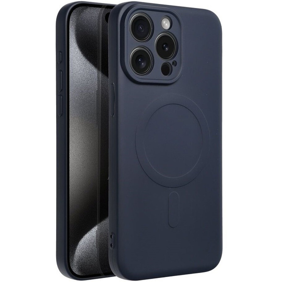 ERBORD Силіконовий чохол для iPhone 15 Pro Max, титановий синій