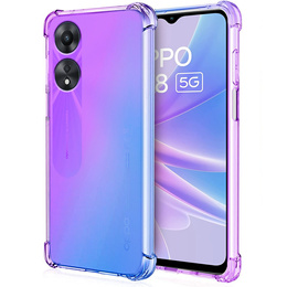 Чохол для Oppo A78 4G, Gradient Dropproof, Фіолетовий / синій