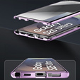 Магнітний чохол Dual Glass MagSafe для Samsung Galaxy S25 Ultra, фіолетовий