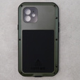 Чехол Love Mei до iPhone 12, armored with glass, зелёный