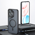Чехол для Honor 400 Pro 5G, для MagSafe, ERBORD Matt Case, чёрный + стекло для экрана