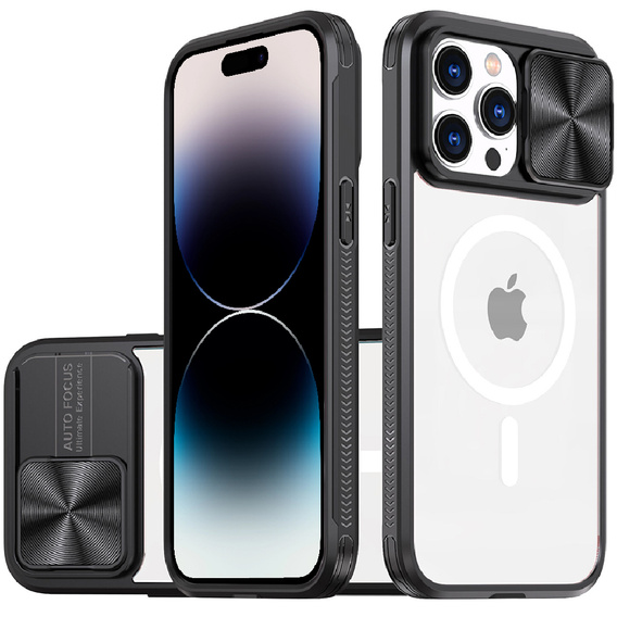 Чoхол до iPhone 14 Pro Max, Slide Camera Magsafe, чорний
