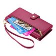 Чохол-книжка для Samsung Galaxy S25, Wallet Zipper Pocket, червоний