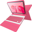 Чехол + клавиатура iPad 10.9 2022 10 Gen, Pen Slot, розовый rose gold