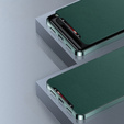 Кожаный чехол для Samsung Galaxy S24 Ultra, с защитой камеры, для MagSafe, зелёный