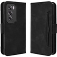 Футляр з клапаном для Oppo Reno 12 Pro, Card Slot, чорний
