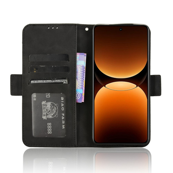 Откидной чехол для Realme GT 7 Pro, Card Slot, чёрный