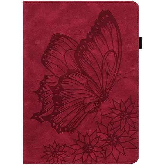 Чехол до Lenovo Tab M9, Wallet Pen Slot, butterflies, коричневый