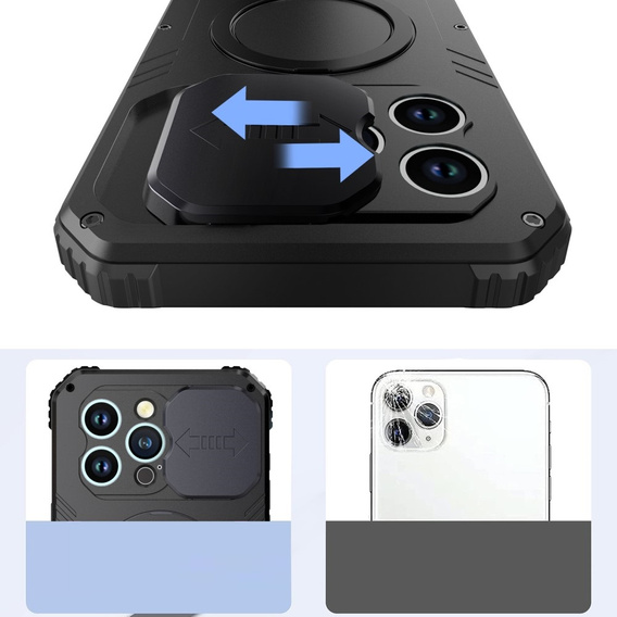 Чехол для iPhone 15 Pro Max, DefenderMag, чёрный
