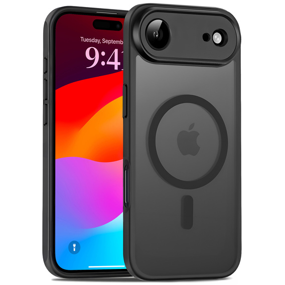 Матовый чехол для iPhone Air, для MagSafe, с защитой камеры, матовый черный