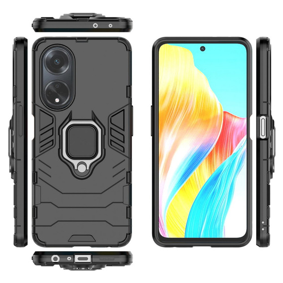 Чoхол до Oppo A98 5G, Kickstand Ring, чорний