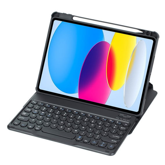 Чехол клавиатура для iPad 11" 2025 A16 (11 gen.) / iPad 10.9" 2022 (10 gen.), Rotary 360° Leather, чёрный