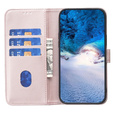 Откидной чехол для Samsung Galaxy A25 5G, BINFEN Wallet, розовый + 9H стекло  
