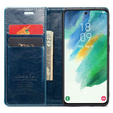 Флип-кейс CASEME для Samsung Galaxy S21 FE, Waxy Textured, синий