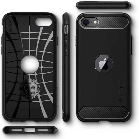 Чехол Spigen до iPhone 11, Rugged Armor, чёрный