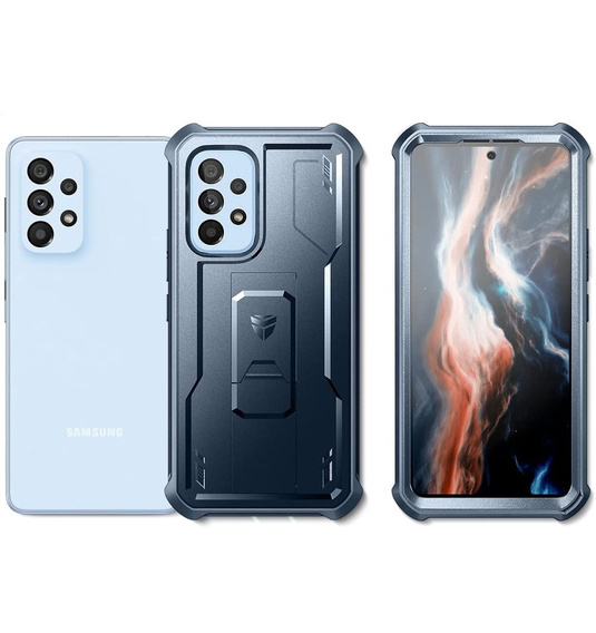 Бронированный чехол для Samsung Galaxy A53 5G, Dexnor Full Body, темно-синий