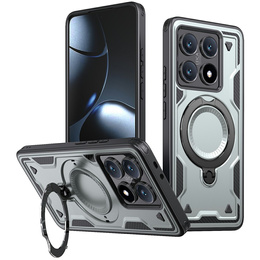 Чохол для Xiaomi 14T Pro, Military MagSafe, сріблястий