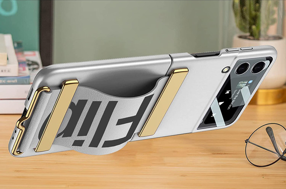 Оригинальный чехол от Samsung Galaxy Z Flip3, Silicone Strap Cover, Silver