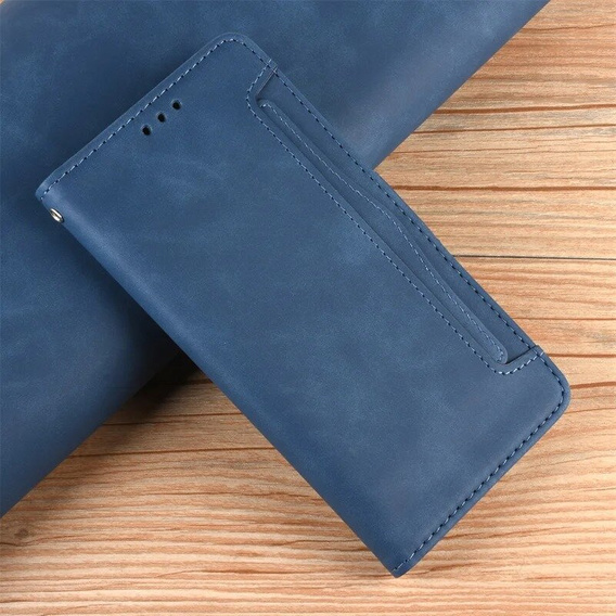 Футляр з клапаном для Oppo A60, Card Slot, темно-синій