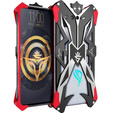 Бронированный чехол для Asus ROG Phone 7 5G, Aluminum Alloy, чёрный / красный