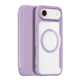 Чехол Dux Ducis для iPhone Air, Skin X Pro, с откидной крышкой, для MagSafe, фиолетовый