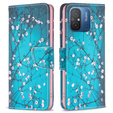 Откидной чехол для Xiaomi Redmi 12C, Wallet, sakura, синий