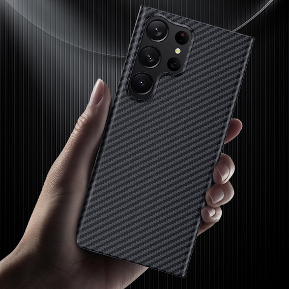 Чехол для Samsung Galaxy S23 Ultra, Aramid Fiber Cover, чёрный