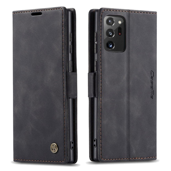 Чехол CASEME для Samsung Galaxy Note 20 Ultra, Leather Wallet Case, чёрный