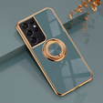 Чoхол до Samsung Galaxy S22 Ultra, Electro Ring, сірий