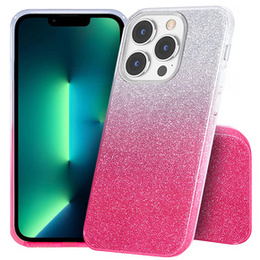 Чехол Glitter Case до iPhone 13 Pro Max, Silver/Pink