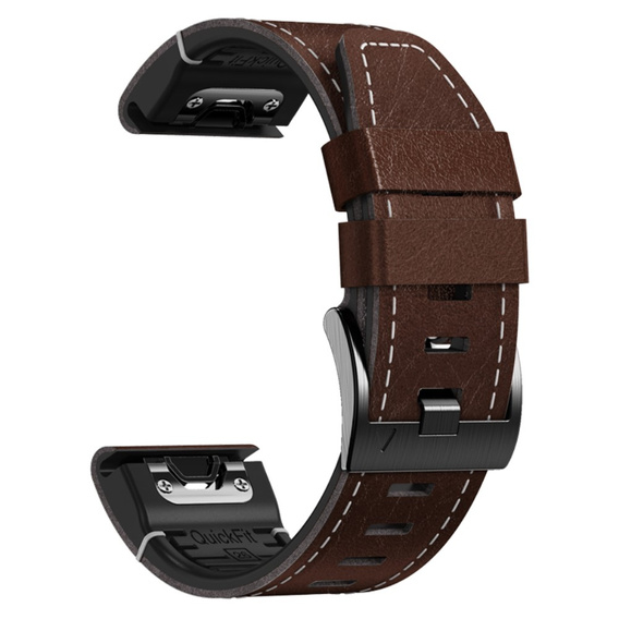 Кожаный ремешок Quickfit для часов Garmin Fenix 5X/6X/6X PRO/7X