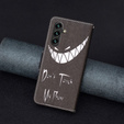Откидной чехол для Samsung Galaxy A55 5G, Wallet, Don't Touch My Phone, чёрный