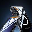 Чохол для Samsung Galaxy A36 / Samsung Galaxy A56, Shockproof, зі склом, для MagSafe, чорний