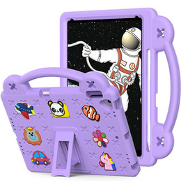 Детский чехол для iPad 10.2" 2021/2020/2019 (9/8/7 gen.) / Air 10.5" 2019 (3 gen.), Cute Patterns, с подставкой, фиолетовый