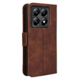 Футляр з клапаном для Xiaomi 14T Pro, Card Slot, коричневий