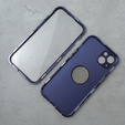 Чехол для iPhone 14, Dual Glass, для Magsafe, фиолетовый