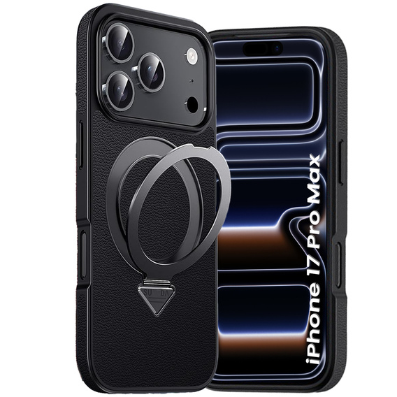 Кожаный чехол с подставкой MagSafe для iPhone 17 Pro Max