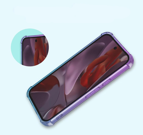 Чехол для Google Pixel 9A, Gradient Dropproof, Фиолетовый / синий
