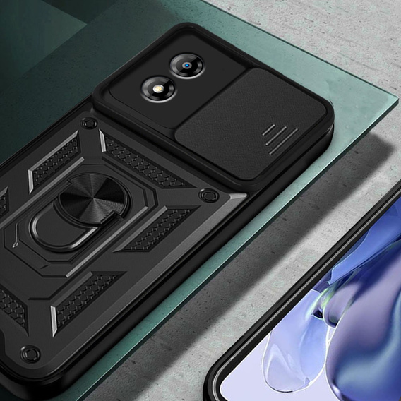 Чохол NOX Camera Slide Motorola Moto E13, CamShield Slide, чорний
