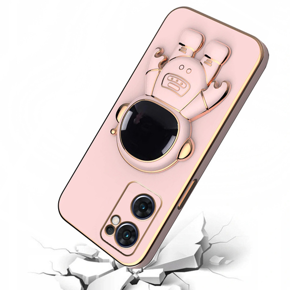 Чoхол до Oppo Reno 7 5G, Astronaut, рожевий