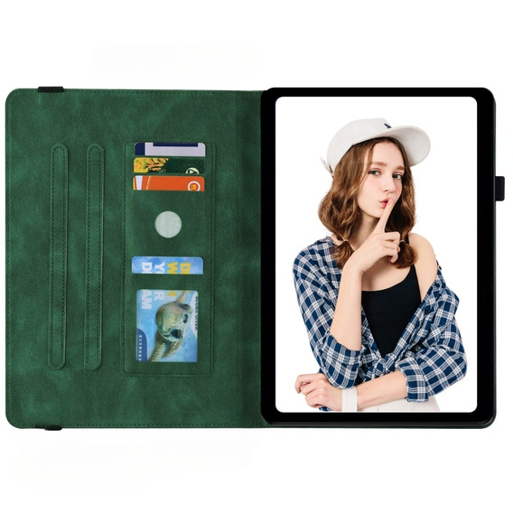Чехол для Lenovo Tab M9, Butterfly, зелёный