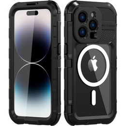 Водонепроникний чохол IP68 для iPhone 14 Pro, SHELLBOX MagSafe, чорний