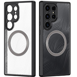 Чехол DuxDucis для Samsung Galaxy S24 Ultra, Aimo Case, для MagSafe, прозрачный / черный