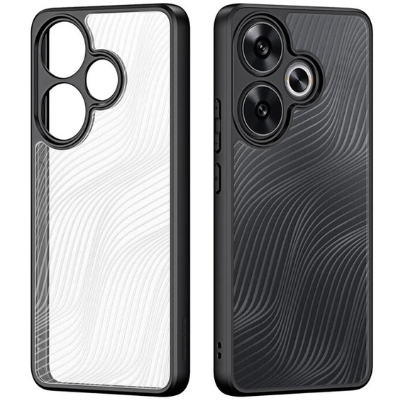 Чехол DuxDucis для Xiaomi Poco F6, Aimo case, прозрачный / черный